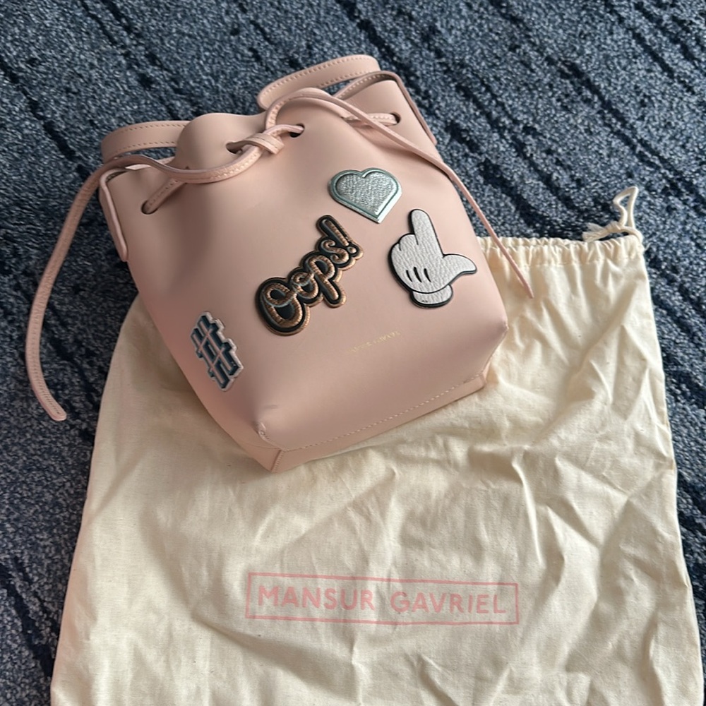 Mansur Gavriel Blush Pink Bucket Bag